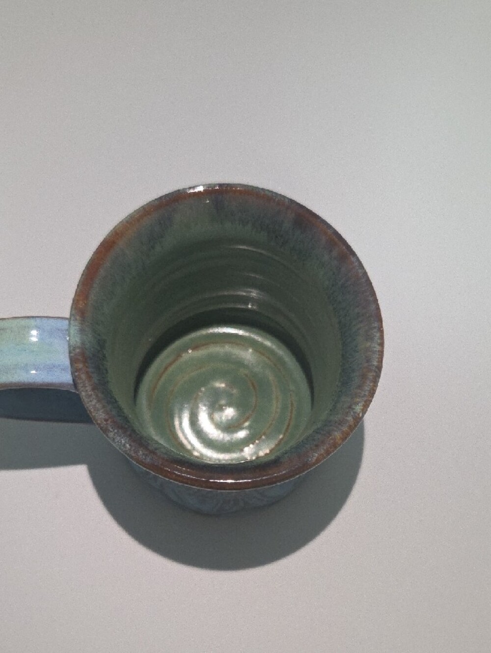 Handcrafted Blue Ceramic Fish Pattern Mug - Picture 4 of 7